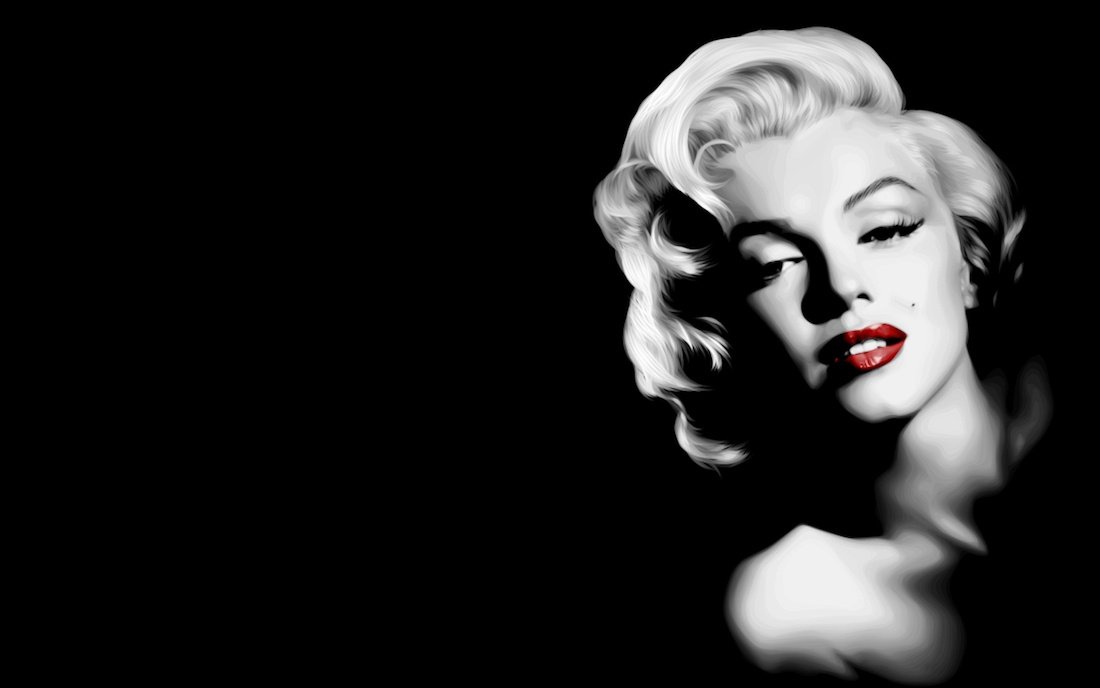 Marilyn-Monroe-LIPSTICK-red