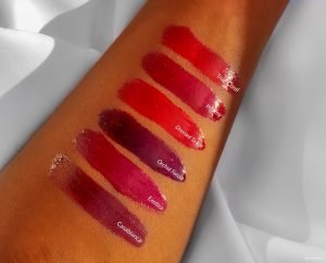 tom ford lip color patent finish swatches